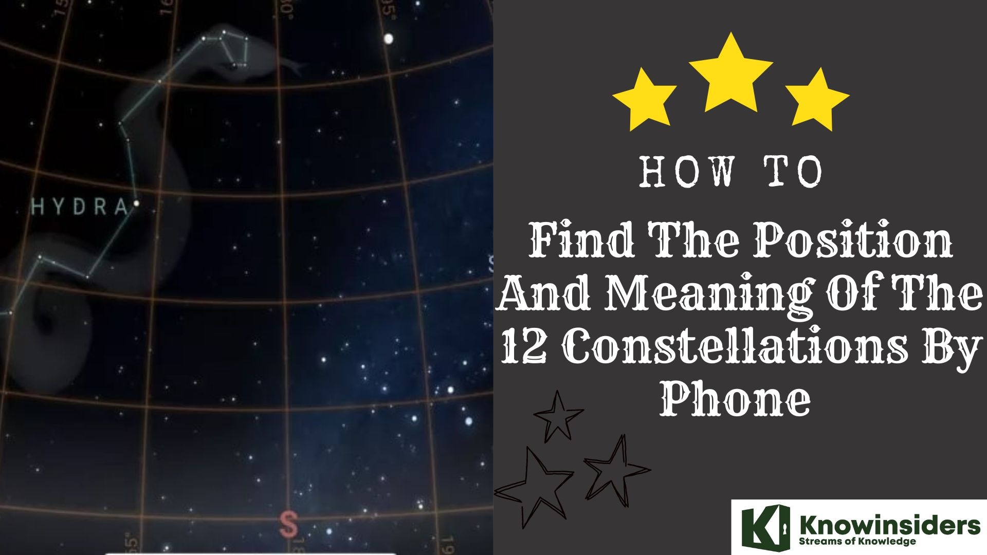 How To Find The Position of 12 Zodiac Signs By SmarthPhone