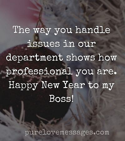 Best 50 Creative New Year's Greetings & Sayings for Boss