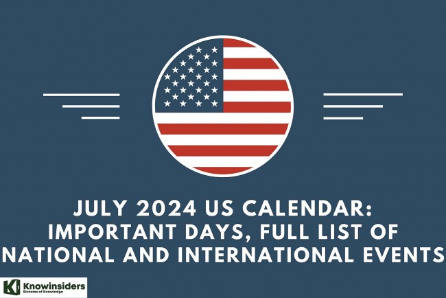 US Calendar July 2024: Special Days, Full List of National Holidays and International Events