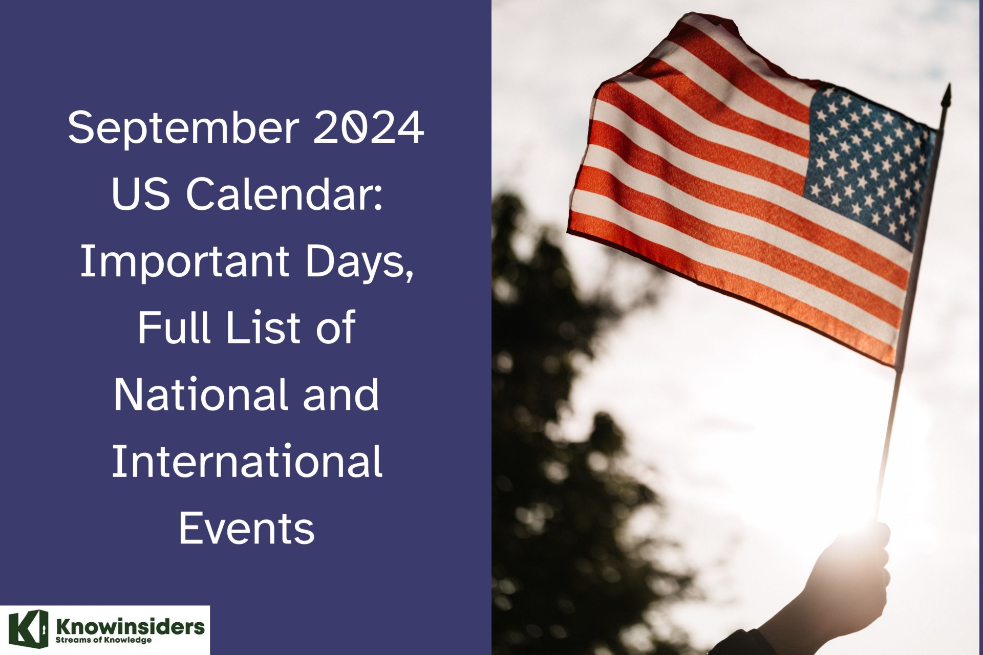 September 2024 US Calendar: Special Days, Full List of National Holidays and International Events