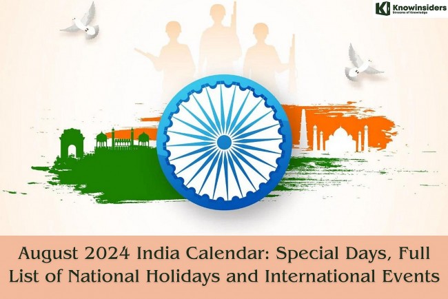 August 2024 India Calendar: Special Days, National Holidays and International Events