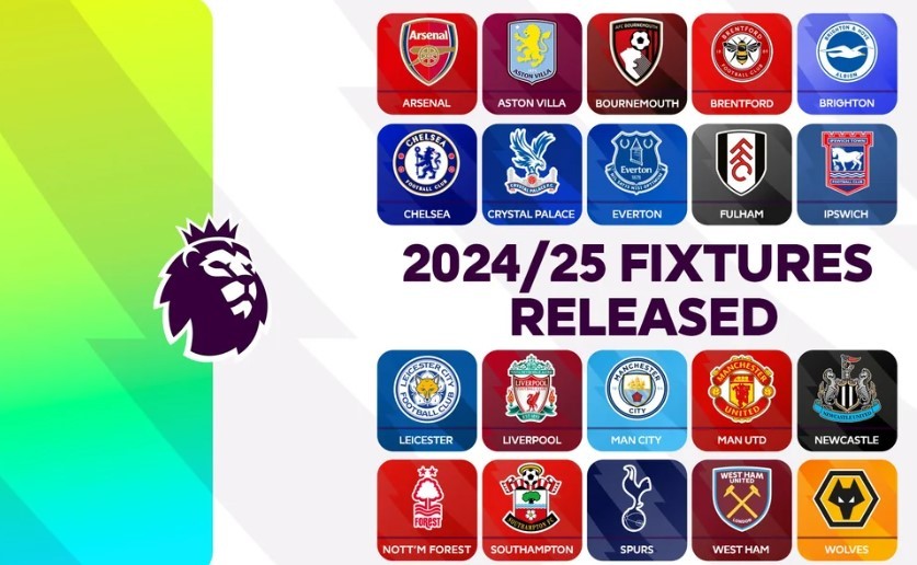 2024-25 Premier League Fixtures (Eastern Time): Full Schedule, Biggest Matches, Key Dates