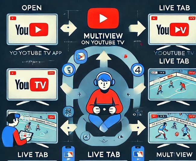 How to Watch Many Sports Games Simultaneously on YouTube TV Multiview?