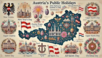 Austria Calendar 2025 - List of Public Holidays: Significance and Activities