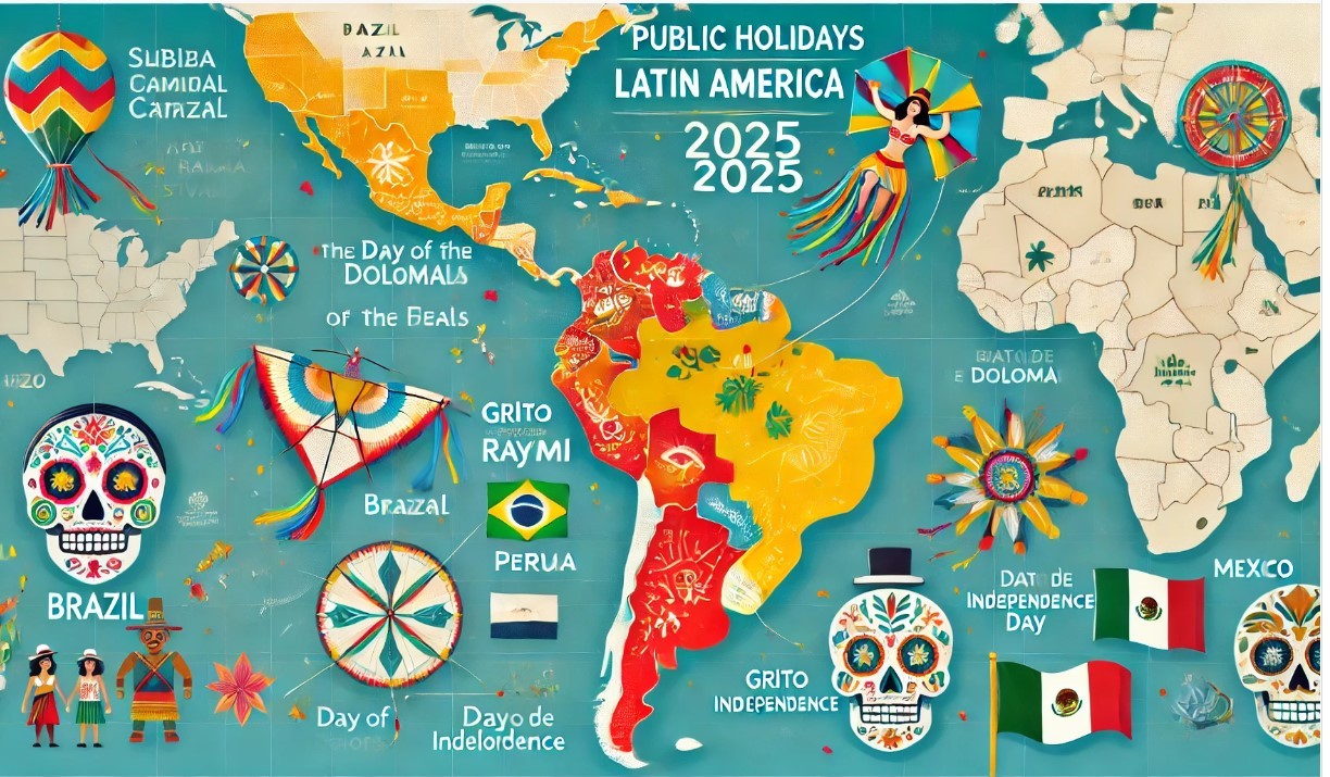 Latin America Calendar 2025 with Public Holidays: Significance, Celebrations, and Unique Traditions