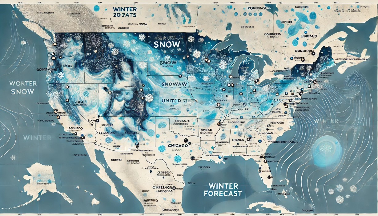 U.S. Snow Forecast for Winter 2024 - 2025 (Update)