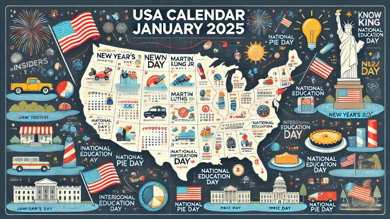 U.S. Calendar in January 2025: List of Federal Holidays, Special Days, and International Events