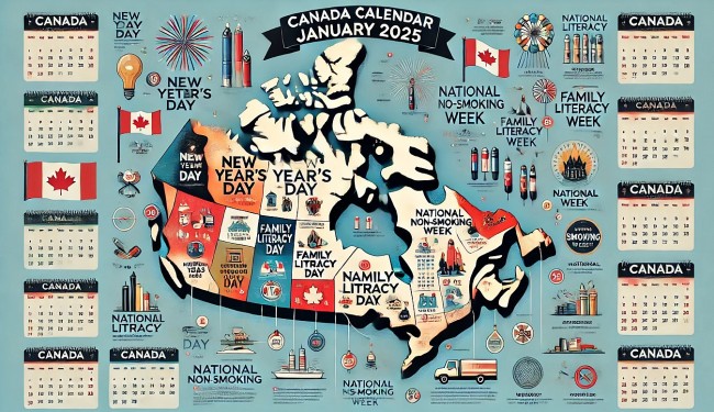 Canada Calendar in January 2025: List of Public Holidays, Special Days, and International Events