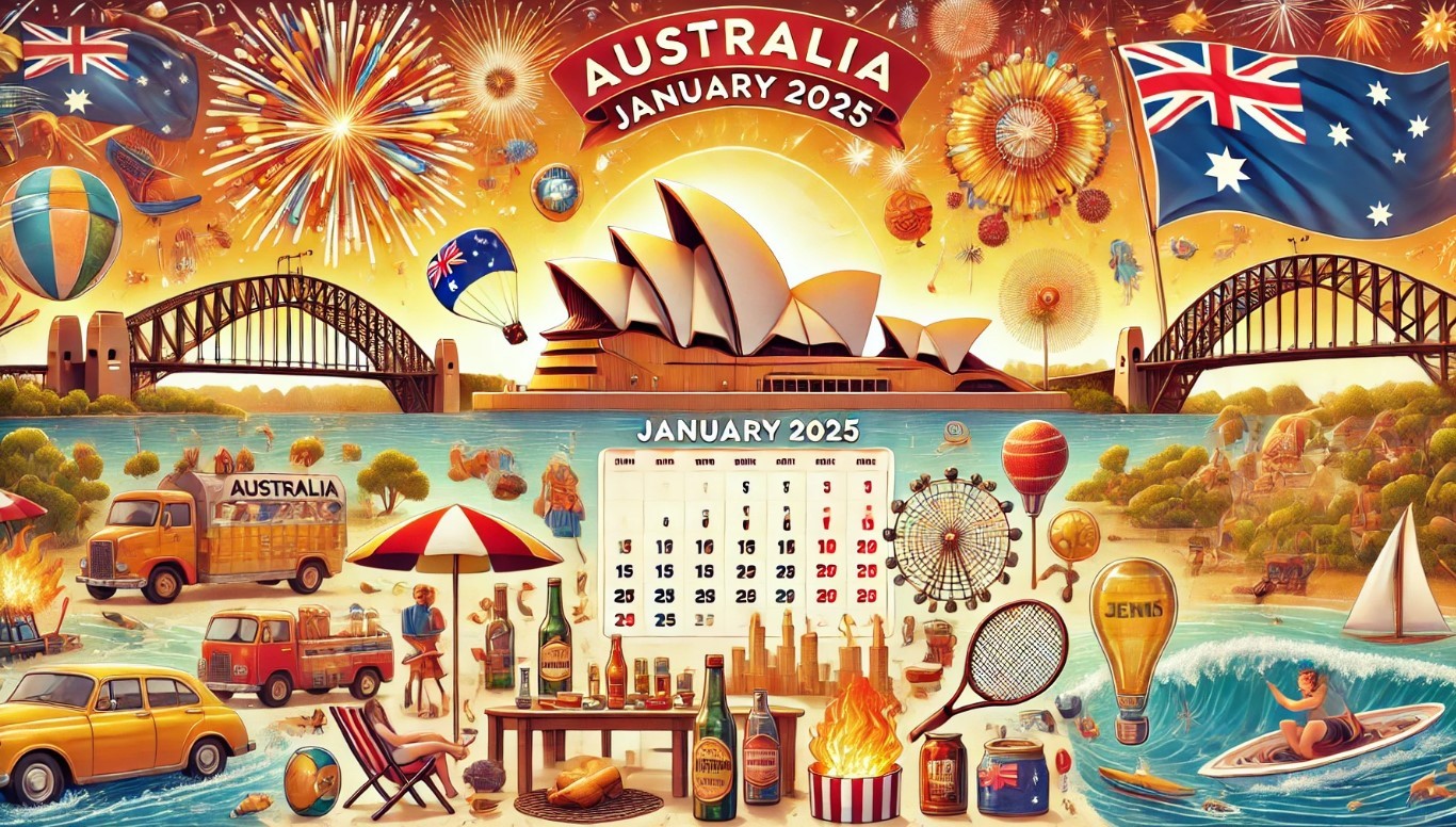 Australia Calendar in January 2025: List of National Holidays, Special Days, and International Events