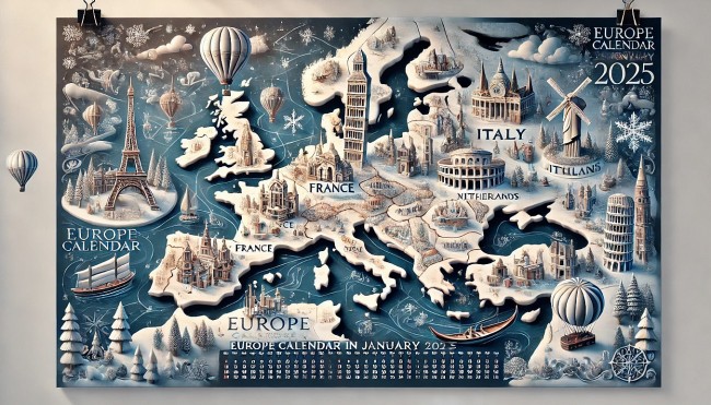 Europe Calendar in January 2025: List of National Holidays, Observances, and Special Days