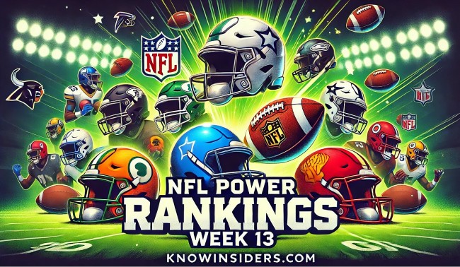 NFL Power Rankings Entering Week 13: Who's Hot and Who's Not?