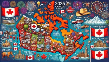 canada 2025 calendar list of public holidays observances special days big events