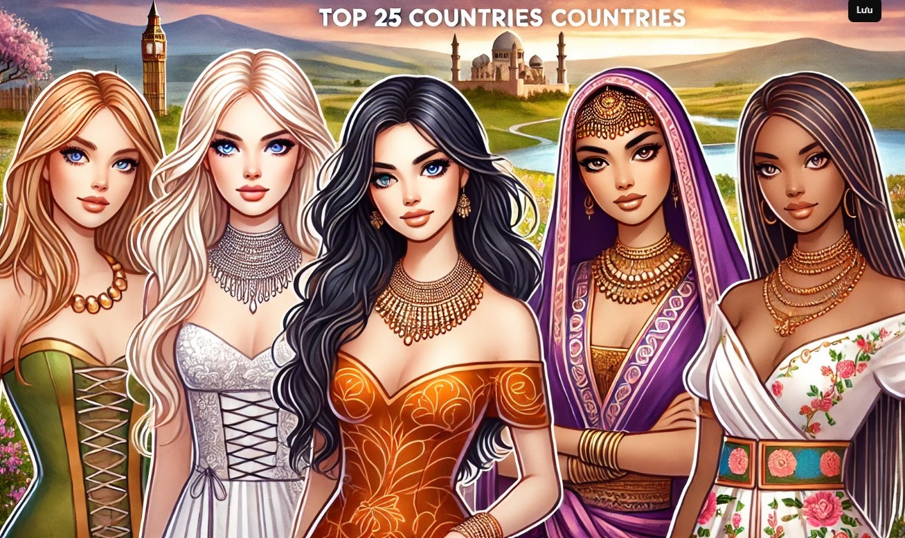 Top 25 Countries with the Most Beautiful Women in 2025