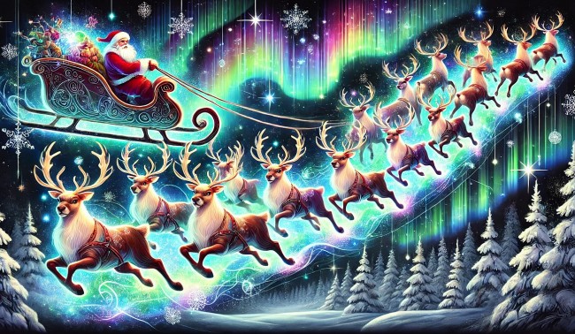 Santa Claus and Magical Reindeer: Origin, Language, and Team