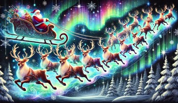 Santa Claus and Magical Reindeer: Origin, Language, and Team