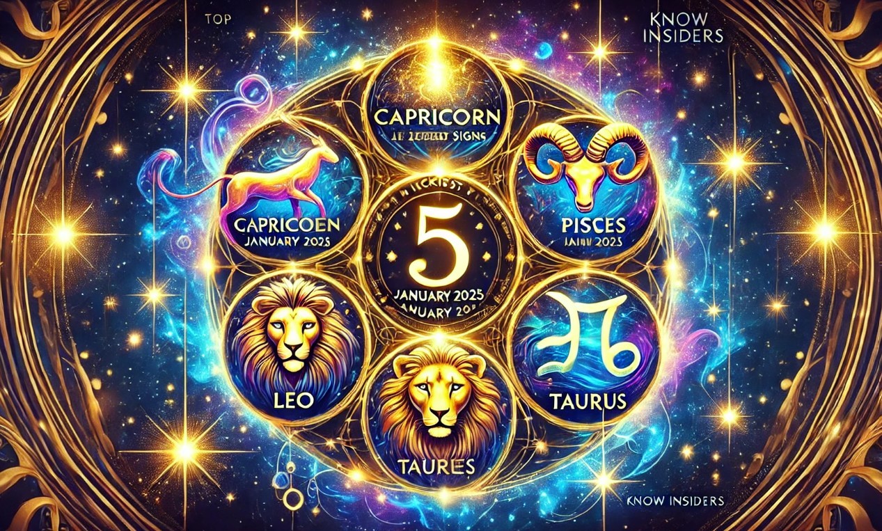 Top 5 Luckiest Zodiac Signs in January 2025