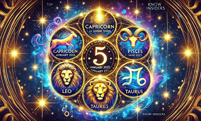 Top 5 Luckiest Zodiac Signs in January 2025