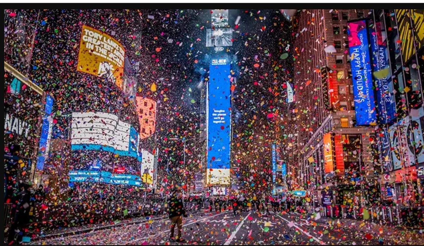 The Tradition of Throwing Confetti and Saying "Happy New Year" in the United States