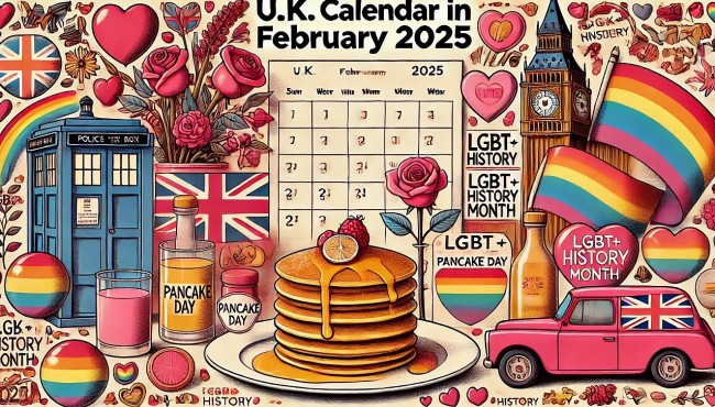 U.K Calendar for February 2025 - List of Bank Holidays, Special Days, and International Events