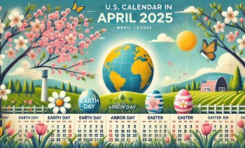 U.S. Calendar April 2025: List of Holidays, Special Days, and International Events