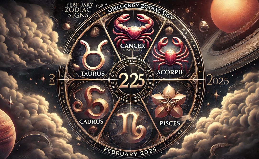 4 Unlucky Zodiac Signs in February 2025, According to Astrological Prediction