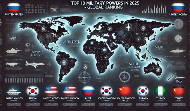 Top 10 Countries with the Strongest Military Power in 2025