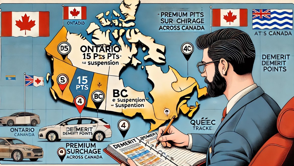 How Demerit Points Work Across Canadian Provinces and What Drivers Need to Know