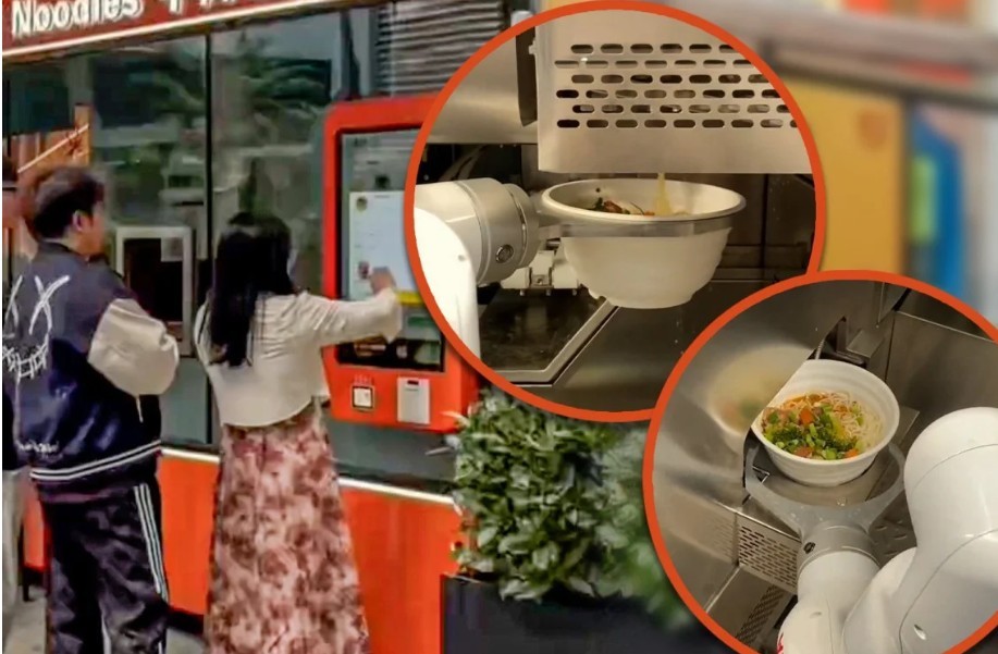 A Restaurant's Robot Cooks Noodles in 48 Seconds: The Bizarre but Real in China