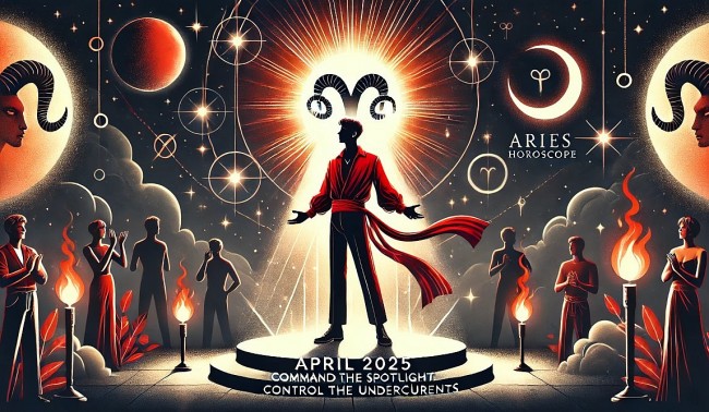 Aries April 2025 Horoscope: Commanding the Spotlight and Navigating Hidden Undercurrents