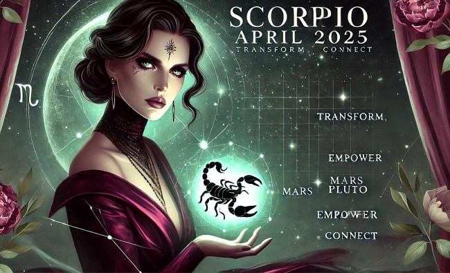 Scorpio April 2025 Horoscope: Redefining Power, Purpose, and Partnerships