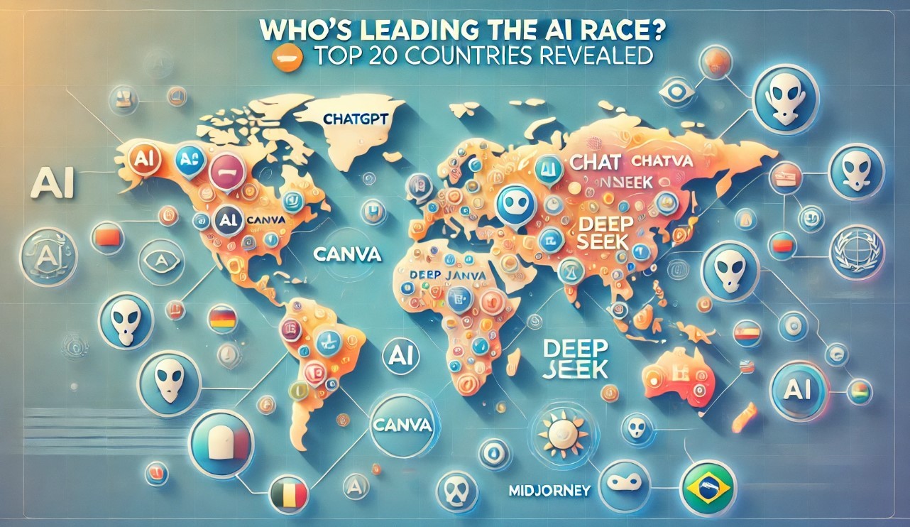 Top 20 Countries Using AI Tools in 2025: Global Trends and Key Insights