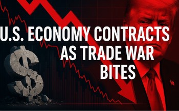 US GDP shrank by -0.3% as Trump’s Trade War Bites