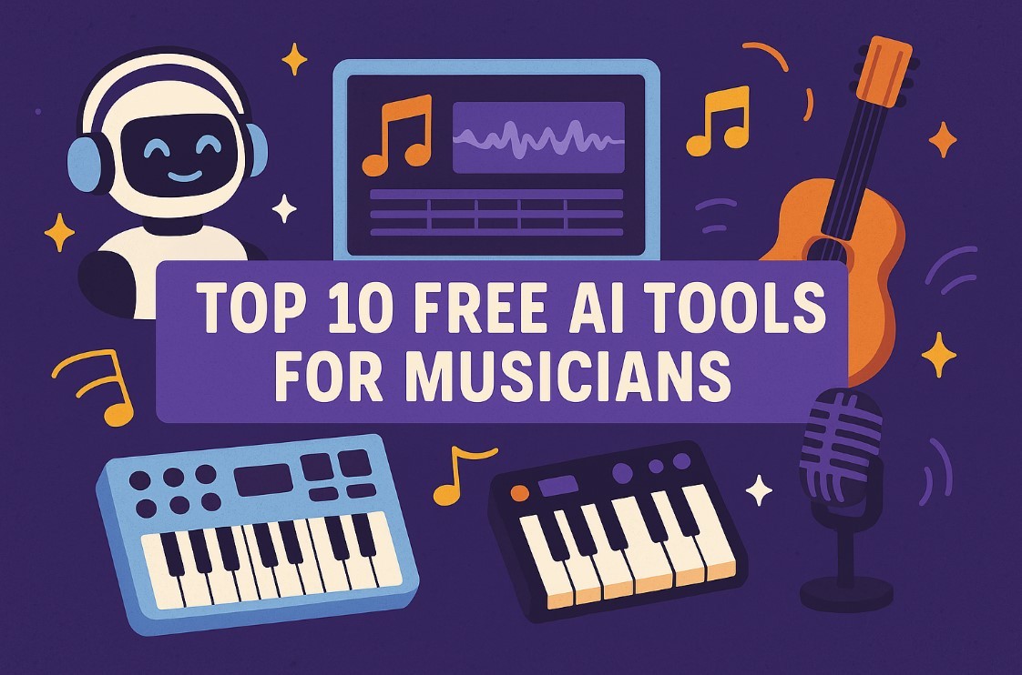 Top 10 Best Free AI Tools for Musicians in 2025