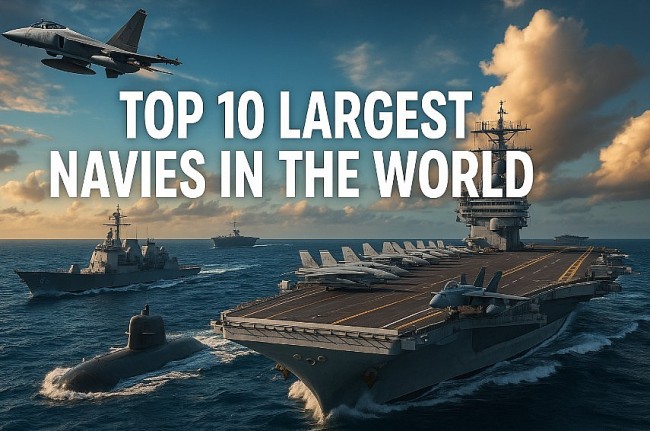 Top 10 Largest Navies in the World in 2025: Fleet Size, Strength, and Strategic Power