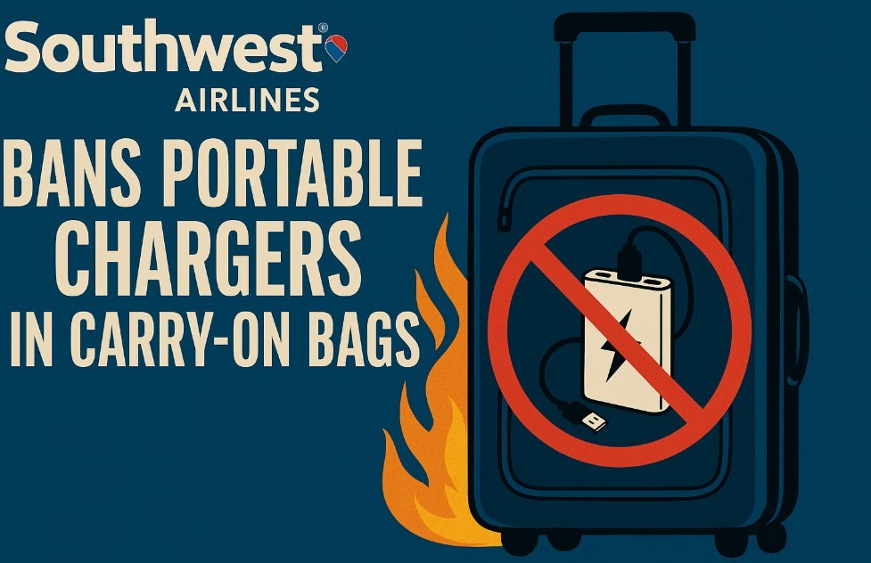 Why Southwest Airlines Bans Portable Chargers in Carry-On Bags (New 2025 Rule Explained)