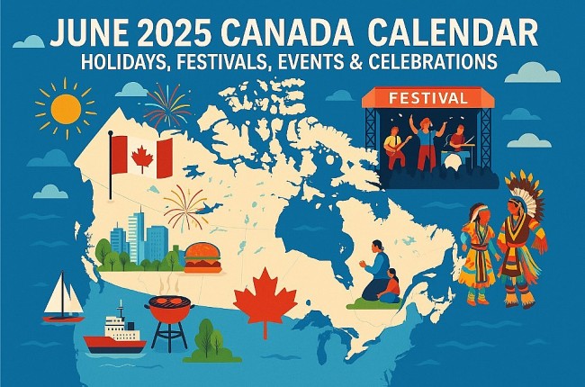 June 2025 Canada Calendar: Full List of Holidays, Festivals, Events & Celebrations