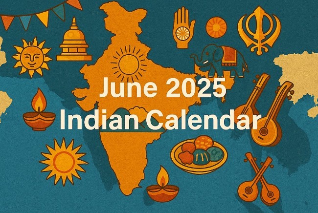 June 2025 Indian Calendar: Holidays, Festivals, State Events, International Days