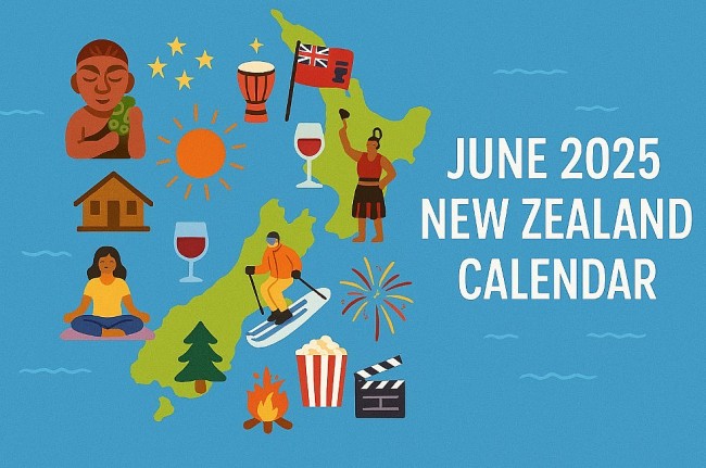 June 2025 New Zealand Calendar: Holidays, Festivals, Observances, State Events, International Days