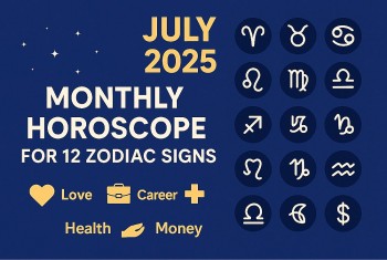 July 2025 Monthly Horoscope For 12 Zodiac Signs: Love, Career, Health and Money