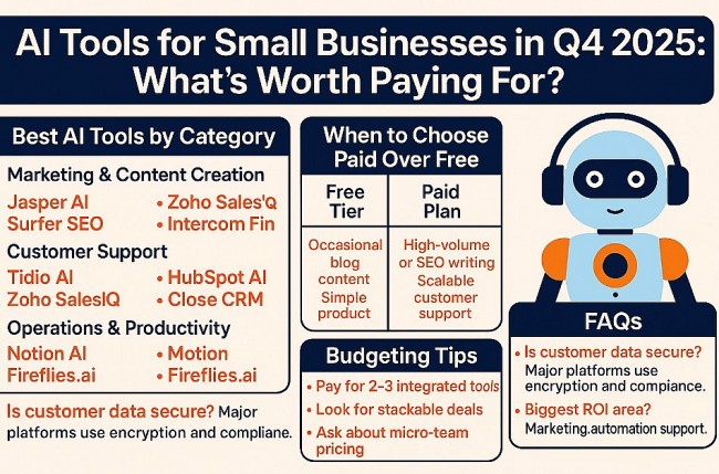 AI Tools for Small Businesses in Q4 2025: What’s Worth Paying For?