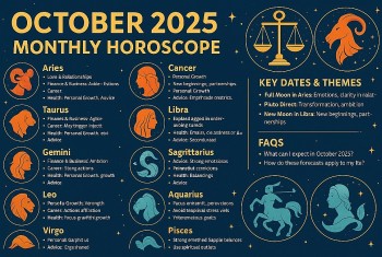 Monthly Astrology Forecast – October 2025 Horoscope for All 12 Zodiac Signs