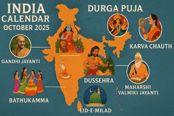 India Calendar October 2025 – Full List of Festivals & Holidays