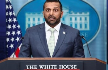 White House Slams “Fake” Reports Claiming Trump Is Firing FBI Director Kash Patel