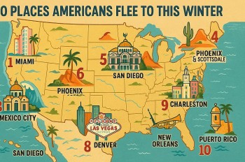 Top 10 Places Americans Flee To This Winter — #3 Is Unexpected