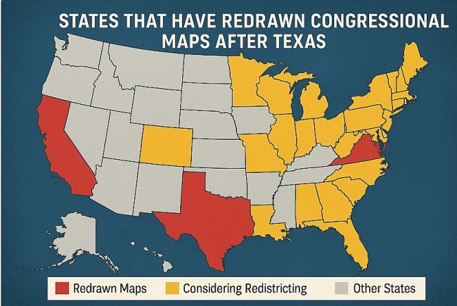 Six States Have Redrawn Their Congressional Maps After Texas. What Comes Next?