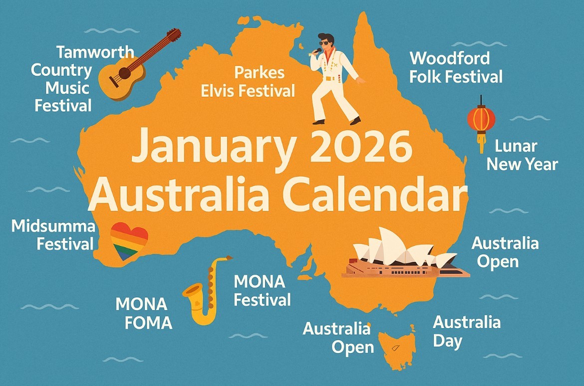 January 2026 Australia Calendar: Full List of Holidays, Festivals, Big Events, and Celebrations