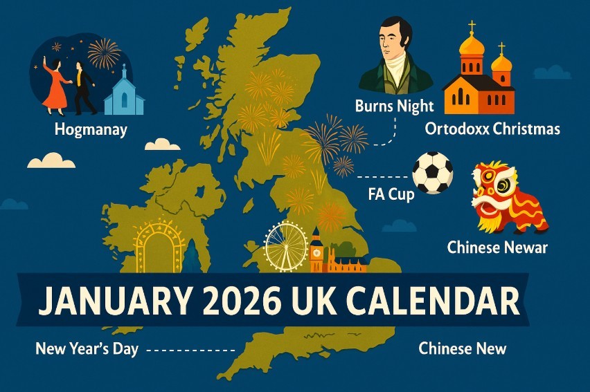 January 2026 UK Calendar: Full List of Holidays, Festivals, Big Events, and Celebrations