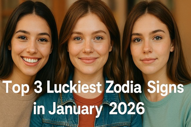 Top 3 Luckiest Zodiac Signs in January 2026