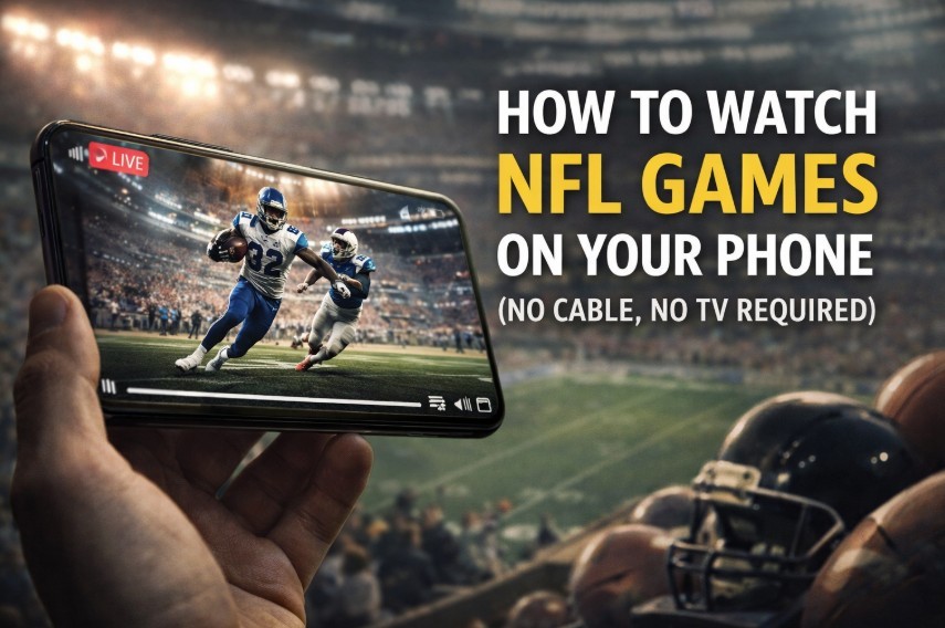 How to Watch NFL Games on Your Phone in the U.S. (No Cable, No TV Required)
