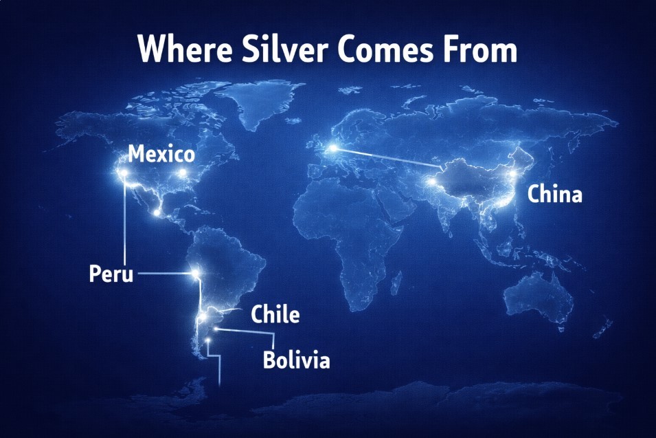 Who Controls the World’s Silver? Top Producers, Reserves and Supply Risks in a Tight Market